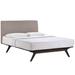 Tracy Queen-Size Cappuccino Platform Bed Frame