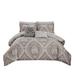 Tisdale 9-Piece Damask Printed Comforter and Sheet Set