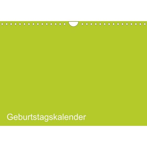 Bastel-Geburtstagskalender grün / Geburtstagskalender (Wandkalender 2023 DIN A4 quer)