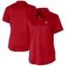 Women's Cutter & Buck Red Chicago Cubs Prospect Textured Stretch Polo