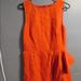 J. Crew Dresses | J.Crew Orangey-Red Dress Size Medium. | Color: Orange/Red | Size: M