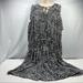 Michael Kors Dresses | Michael Kors Animal Print Dress With Cold Shoulder Long Sleeves Size 2xl | Color: Black/White | Size: 2x