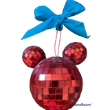 Disney Holiday | 2000 Vintage Mosaic Mickey Large Candy Cane Disney Ornament | Color: Red | Size: Os