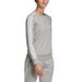 Adidas Tops | Adidas Womens 3-Stripe Fleece Sweatshirt,Medium Grey Heather/White,X-Small | Color: Gray | Size: Various