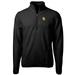 Men's Cutter & Buck Black Baylor Bears Team Logo Cascade Eco Sherpa Fleece Quarter-Zip Pullover Jacket