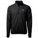 Men's Cutter & Buck Black Creighton Bluejays Team Logo Cascade Eco Sherpa Fleece Quarter-Zip Pullover Jacket