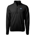 Men's Cutter & Buck Black MTSU Blue Raiders Team Logo Cascade Eco Sherpa Fleece Quarter-Zip Pullover Jacket