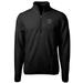 Men's Cutter & Buck Black Virginia Military Institute Keydets Team Logo Cascade Eco Sherpa Fleece Quarter-Zip Pullover Jacket