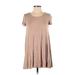 Forever 21 Casual Dress - A-Line: Tan Print Dresses - Women's Size Small