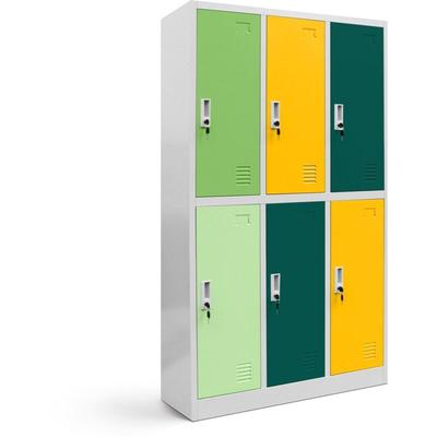 Jan Nowak - Spint 3B2AS Schließfachschrank Fächerschrank Wertfachschrank Umkleideschrank 6 Fächer Image