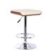 Swivel Backless Faux Leather Barstool with Pedestal Base - 24 H x 17 W x 18 L Inches