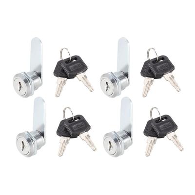 Cam Lock 16mm Cylinder Length Fits Max 5/16-inch Thick Panel 4Pcs - 16mm Keyed Alike