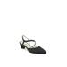 Wide Width Women's Minimalist Slingback Pump by LifeStride in Black (Size 7 1/2 W)