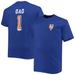 Men's Royal New York Mets Big & Tall Father's Day #1 Dad T-Shirt