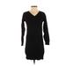 Gap Casual Dress - Sweater Dress: Black Print Dresses - Women's Size X-Small