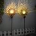 SolarEra 2 PCS Sun Modeling Solar Lights & 2 PCS Sun Moon Solar Lights Metal in Yellow | 34.6 H x 2.36 W x 2.36 D in | Wayfair