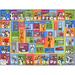 55 x 39 W in Rug - KC Cubs Looney Tunes ABC Jobs Object Educational Fun Learning Game Non Slip Rug Classroom Playroom Mat | 55 H x 39 W in | Wayfair