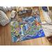 118 x 95 W in Rug - KC Cubs Justice League City Road Educational Learning Game Non Slip Rug Carpet Classroom Playroom Mat | Wayfair KCP010063-8x10