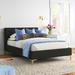 Etta Avenue™ Mimi Full/Double Tufted Platform Bed Upholstered/Linen | 39.37 H x 57.08 W x 82 D in | Wayfair 34F6F30AE36A4B4595820831F7268553