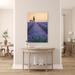 MK Envision Galleries Signature World Collection Stripes Of Lavendar - Wrapped Canvas Photograph Canvas in Green/Indigo/Yellow | Wayfair