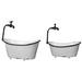 Seasonal Abode Tub 2-Piece Iron Planter Box Set Metal | 16 H x 17 W x 9.5 D in | Wayfair HK572