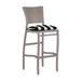 Summer Classics Skye 30" Patio Bar Stool w/ Cushion Wicker/Rattan in Gray | 44.25 H x 17.625 W x 22.5 D in | Wayfair 359924+C489440N