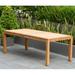 AllModern Tempo Big Teak Rectangle Patio Table Wood in Brown/White | 30 H x 87 W x 39 D in | Wayfair 61C78AD972C0410CBD9C6D47BED8CC75