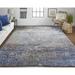 Blue/Gray 94 x 0.32 in Area Rug - Bungalow Rose Lillie-Ella Oriental Machine Woven Distressed Area Rug | 94 W x 0.32 D in | Wayfair