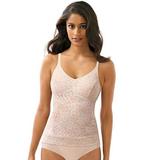 Bali Women's Lace 'N Smooth Shaping Cami (Size XXL) Rose, Nylon,Spandex