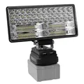 Torche électrique LED avec adaptateur de batterie lampes de travail lampe de poche budgétaire