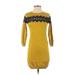 Bar III Casual Dress - Sweater Dress: Green Dresses - Women's Size X-Small