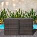 Patio 96 Gal. Rattan Deck Box with 2 Shelves