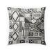 COSMO CHARCOAL Indoor|Outdoor Pillow By Becky Bailey