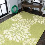 JONATHAN Y Marvao Modern Floral Textured Weave Indoor/Outdoor Area Rug