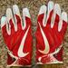 Nike Accessories | Nike Football Gloves | Color: Red/White | Size: Various