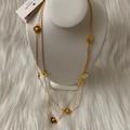 Kate Spade Jewelry | Kate Spade Spades & Studs Long Strand Necklace In Gold | Color: Gold | Size: Long Strand Necklace