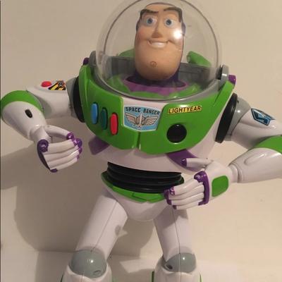 Disney Toys | Disney Pixar Toy Story Buzz Lightyear Talking Action Figure | Color: Green/White | Size: Os