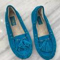 Coach Shoes | Blue Coach Fur Slippers | Color: Blue | Size: 7