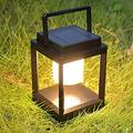 Outdoor Table Lamp 3-Level Brightness LED Nightstand Lantern,Portable Rechargeable Solar Bedside Lamp Waterproof Touch Control Outdoor Cordless Garden Lantern for Patio/Walking/Reading/Camping