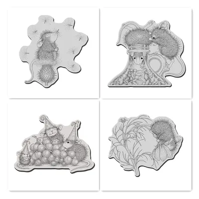 New Arrival 2022 Clear Stamps for Card Scrapbooking Mouse Cosmos Love Coffee Bean Jug Natural Stamps