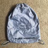 Under Armour Bags | Grey And Black Under Armour Drawsting Backpack | Color: Gray | Size: Os