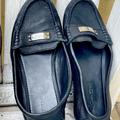 Coach Shoes | Coach Odette Black Pebbled Leather Moccasins Loafers Shoes Size 7.5 | Color: Black | Size: 7.5