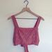 Free People Tops | Free People Intimately Bohemian Rust Red Eyelet Square Neck Crop Top | Color: Pink/Red | Size: M