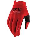 100% iTrack Bicycle Gloves, red, Size M