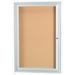 AARCO One Enclosed Bulletin Board w/ Frame, Glass in White/Yellow | 2 D in | Wayfair DCC3630R