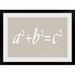 Winston Porter 'Pythagoras Maths Equation' by Francy Textual Art in White/Brown | 20 H x 26 W in | Wayfair 21DE8582A18C4D8293938BDC42A3D2BB