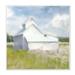 Stupell Industries Beautiful White Farmhouse Cottage Countryside Grassland by Kim Allen - Painting Wood in Brown | 12 H x 12 W x 0.5 D in | Wayfair