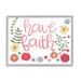 Stupell Industries Have Faith Calligraphy Whimsical Flower Border by Stephanie Dicks - Graphic Art Canvas in Blue/Green/Red | Wayfair