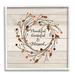 Stupell Industries Thankful Grateful & Blessed Sentiment Autumn Thistle Branches by Jo Moulton - Graphic Art Canvas in Brown/Red | Wayfair