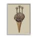 Stupell Industries Three Giraffes Ice Cream Scoop Waffle Cone by Coco de Paris - Painting Canvas in Brown/Green | 14 H x 11 W x 1.5 D in | Wayfair